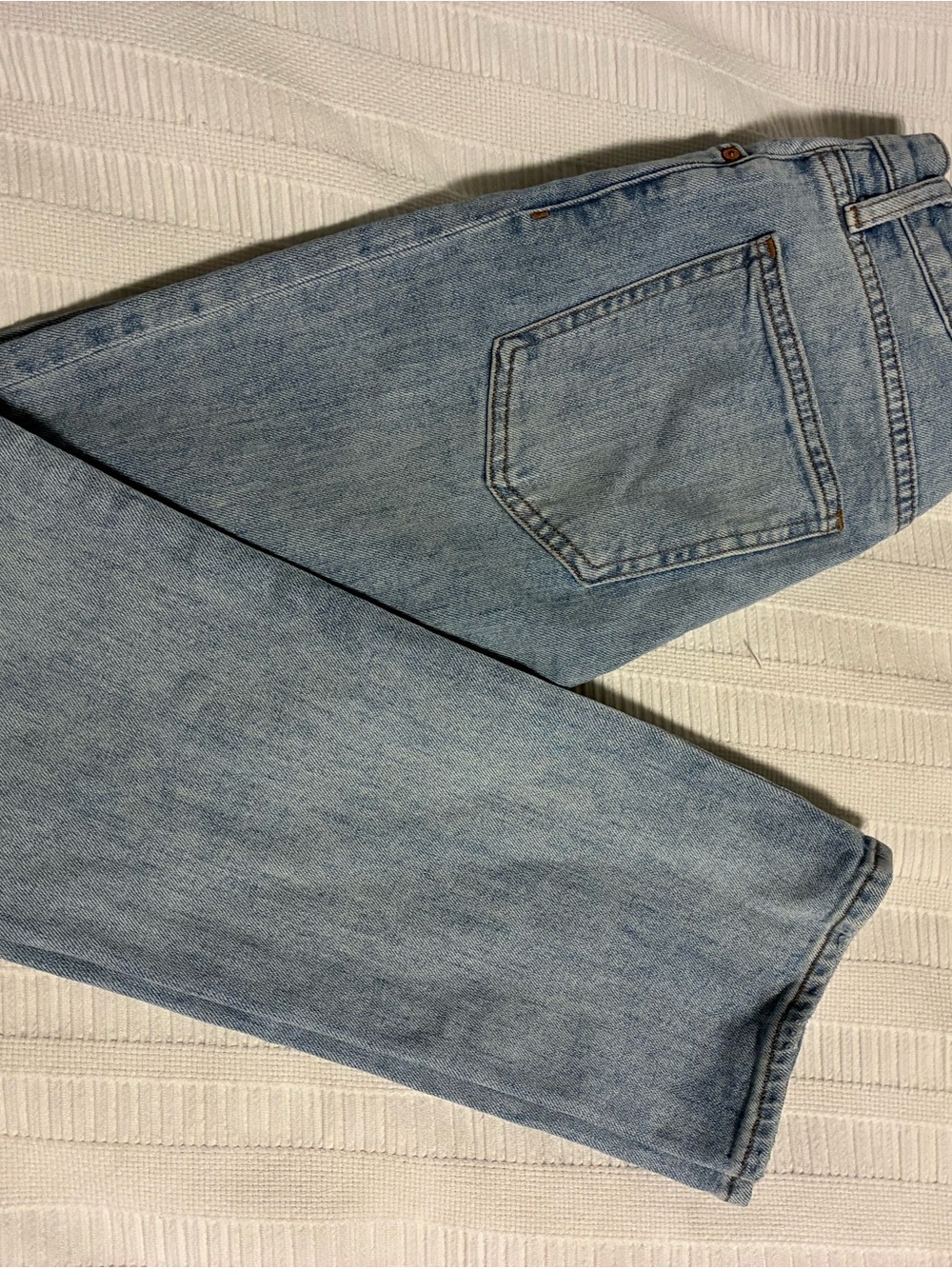 Denim forum High Rise Straight Light Wash Jeans - The Arlo size 27
